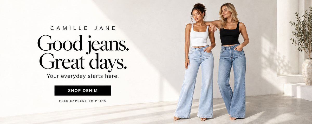 Good jeans. Great days. Shop denim.